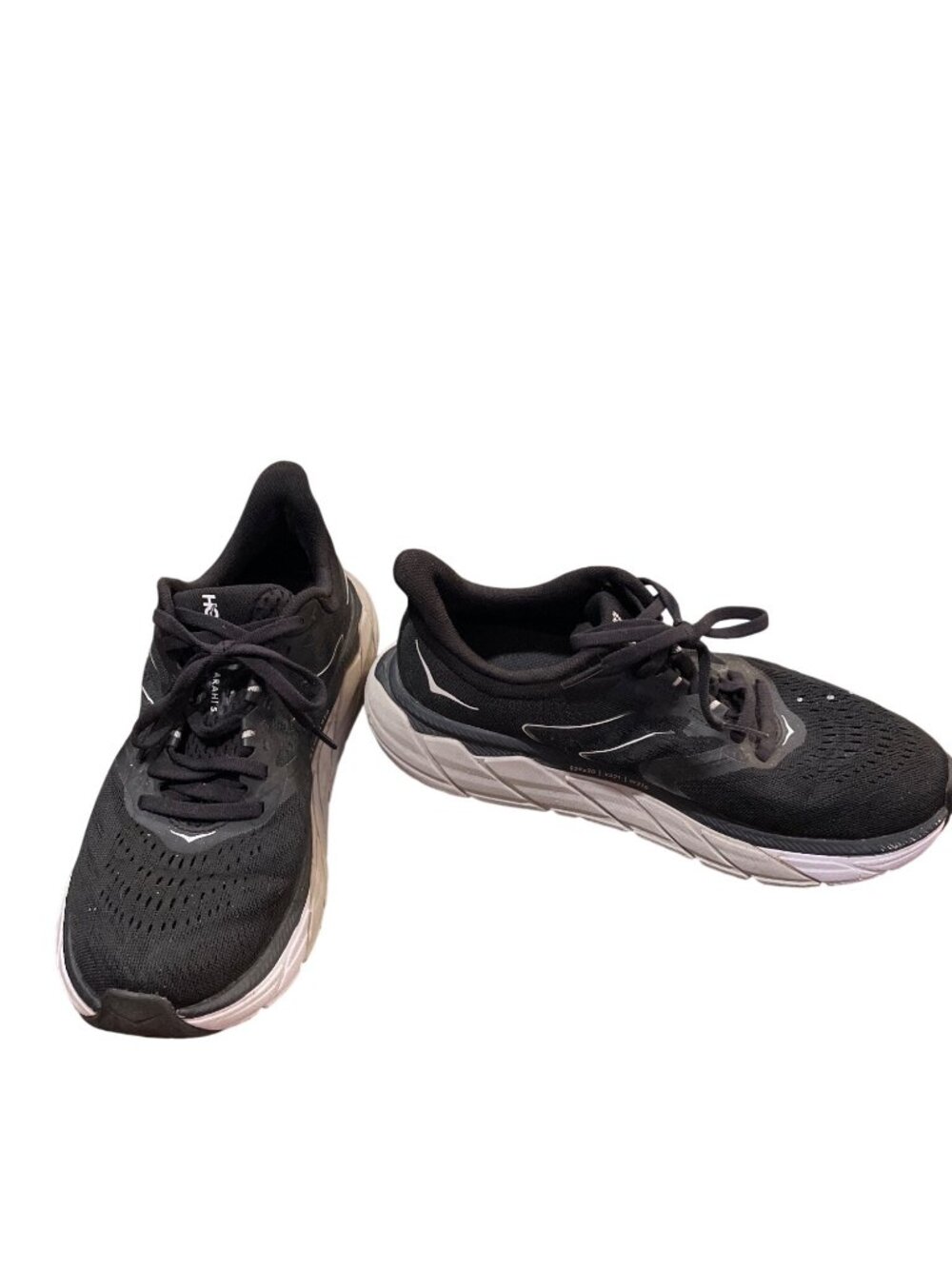 Hoka Arahi 5 wms black white walking running sneakers sz 7B SKU 10-112
